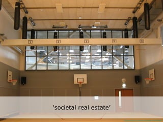i
‘societal real estate’

                         http://www.ﬂickr.com/photos/minkewagenaar/5104776252/
 
