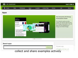 collect and share examples actively
 