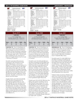 WT Men's Basketball Game Notes (2-3-17)