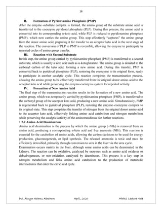 Comprehensive MBBS Lecture on Protein Metabolism and Amino Acid ...