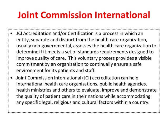 joint commission accreditation certification and licensing essay joint commission accreditation certification and licensing essay