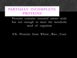 Partially Incomplete Protiens Comprehensive Overview of Amino Acids and Proteins: Structure ...