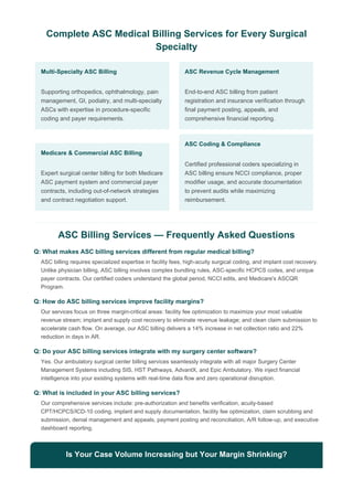 Ambulatory Surgical Center Medical Billing Services in USA | PDF