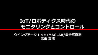 IoT/ロボティクス時代の
モニタリングとコントロール
ウイングアーク１ｓｔ/MAGLAB/集合写真家
武市 真拓
 