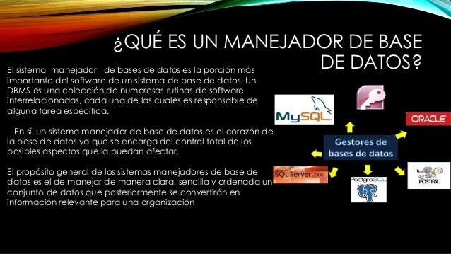 Manejador de Base de Datos