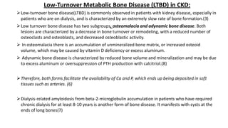 Mineral and Bone Disorder in Chronic Kidney Disease | PPTX
