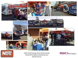 2007 NOS Energy Drink Nationwide
NASCAR Mobile Marketing Tour
Retail Events
 