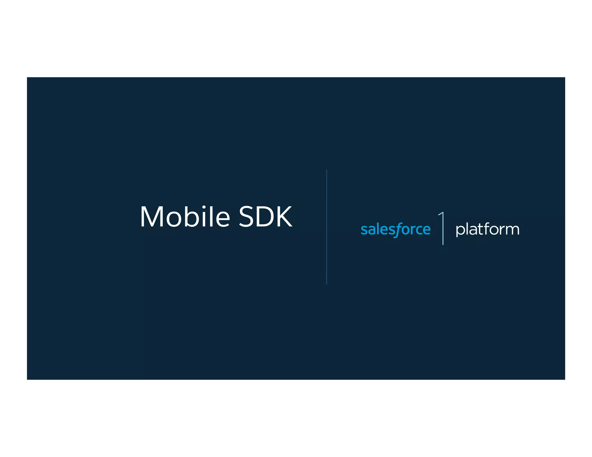 Mobile SDK
 