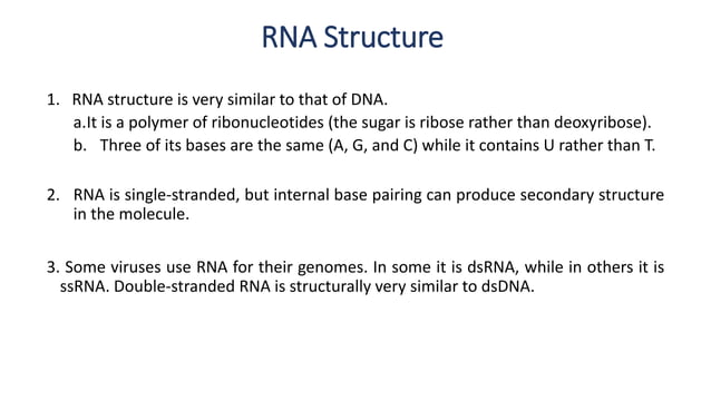 RNA as a genetic material | PPTX