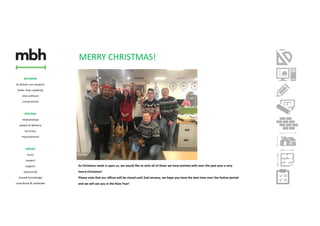 MERRY CHRISTMAS!
As Christmas week is upon us, we would like to wish all of those we have worked with over the past year a very
merry Christmas!
Please note that our offices will be closed until 2nd January, we hope you have the best time over the festive period
and we will see you in the New Year!
 