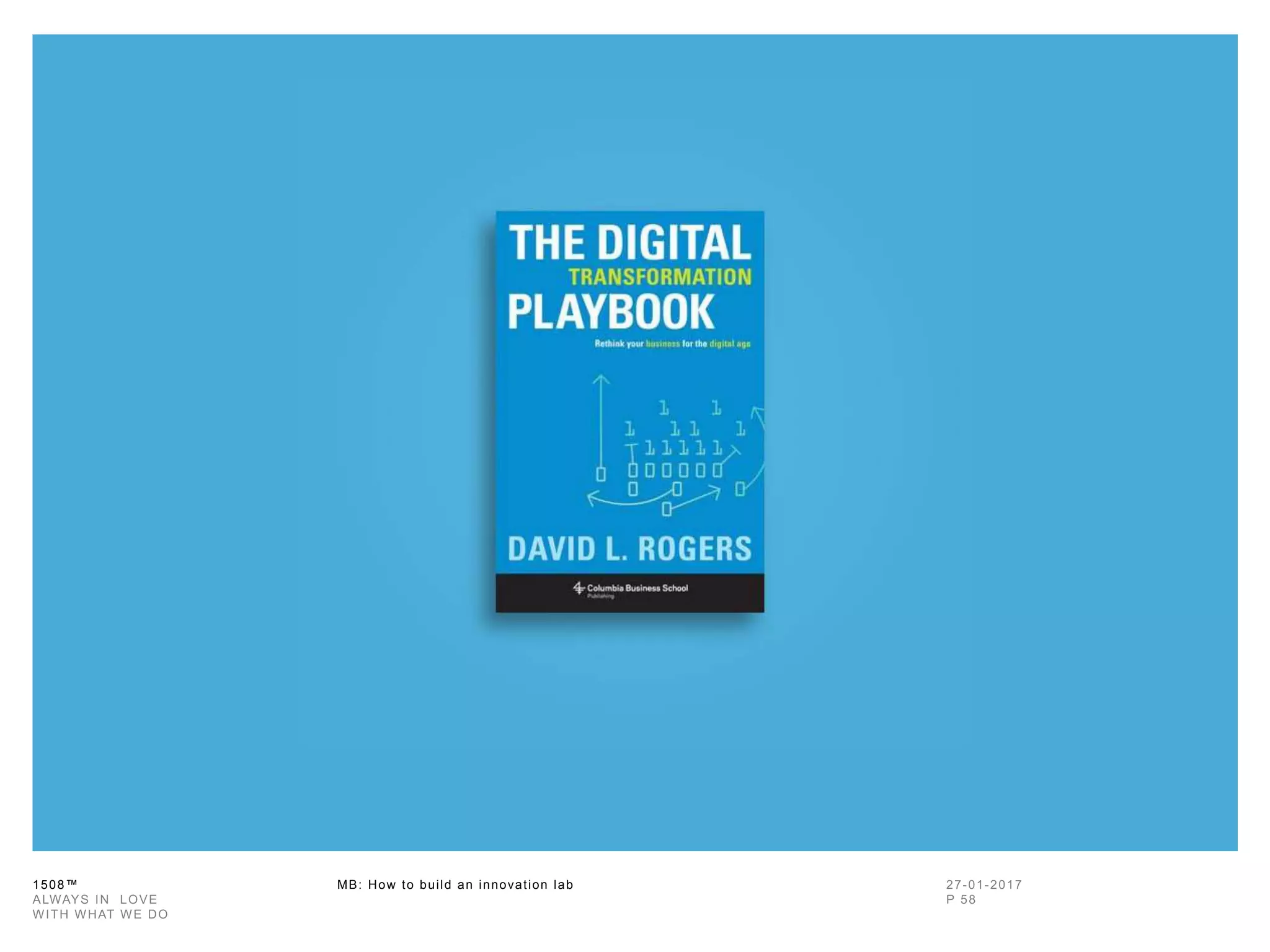 1508™ MB: How to build an innovation
lab
 