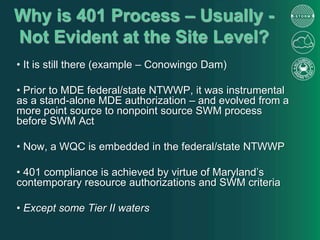 Key Clean Water Act Criteria Affecting Stormwater Management at the ...