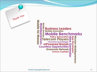 k You
T   han




               Content Copyrights Reserved   17
 