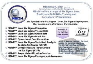 MBizM Sdn Bhd Lean Six Sigma
