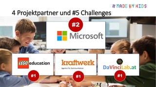 4 Projektpartner und #5 Challenges
7
Agentur für Kommunikation
#2
#1 #1 #1
 