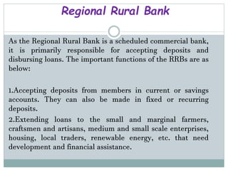 Functions Rural Banks Financial Marketing | PPTX