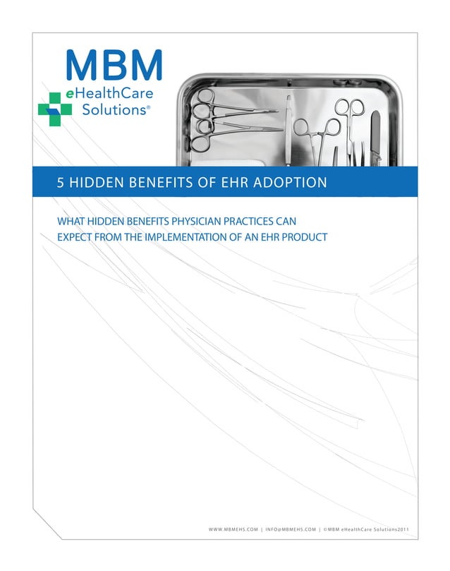 5 Hidden Benefits of an EHR Adoption PDF Healthcare Industry