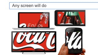 Any screen will do




                     Google Confidential and Proprietary   12
 