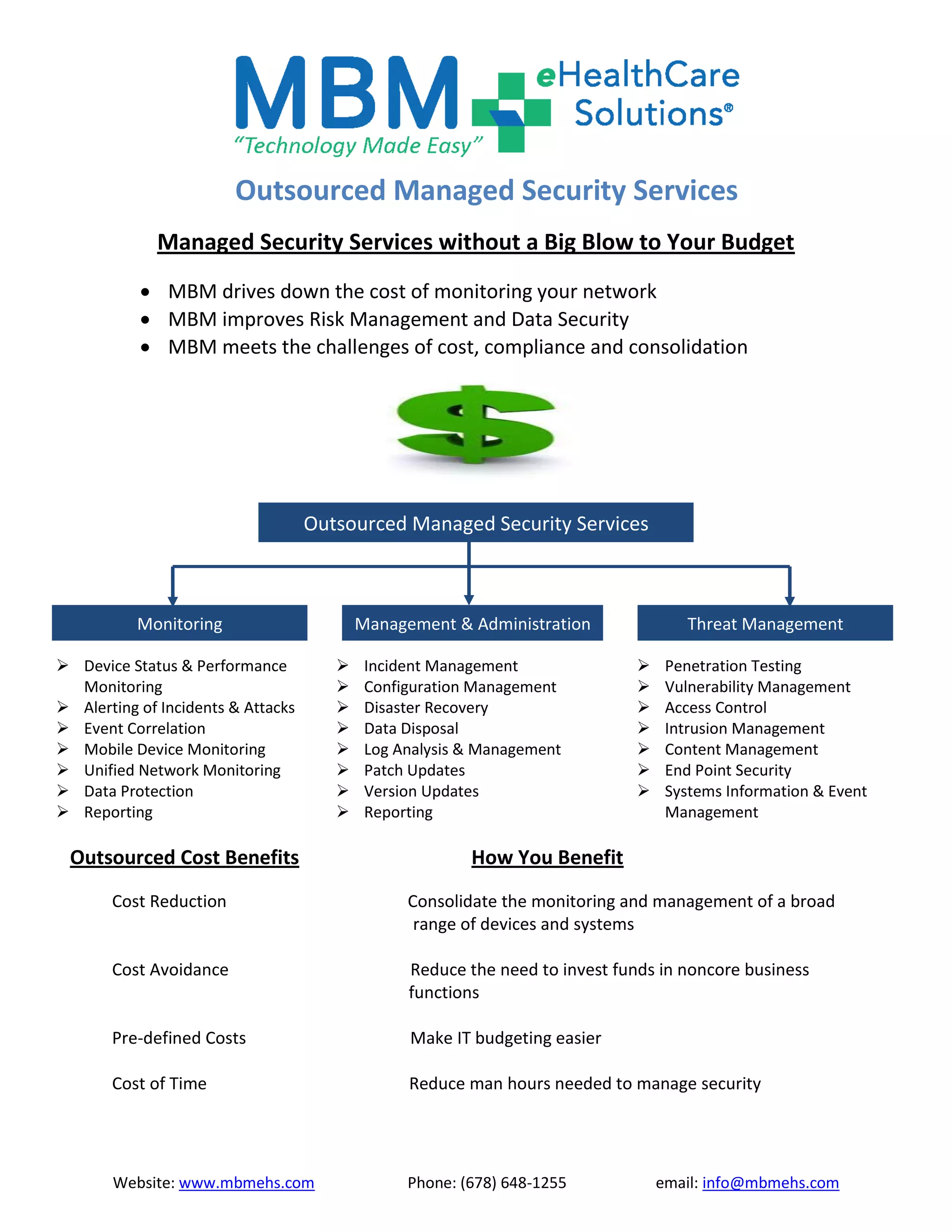 MBM Managed Security Services | PDF