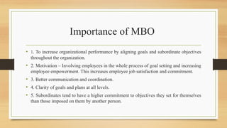 Management by objectives - powerpoint presentation | PPTX