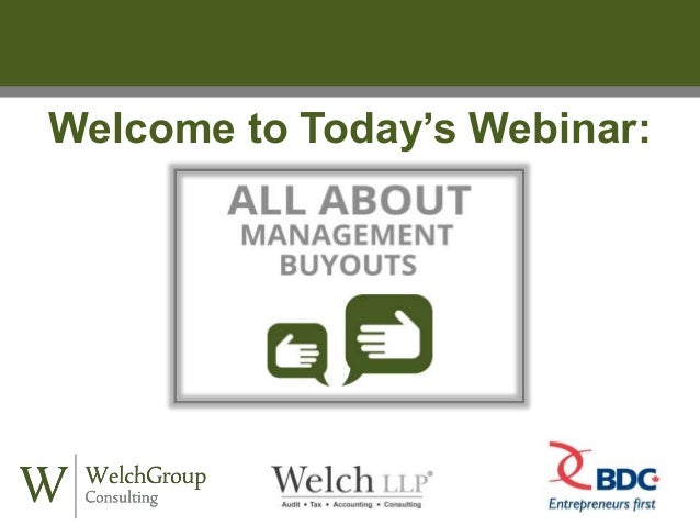 All About Management Buyouts - 