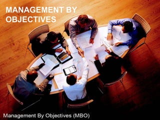 MANAGEMENT BY
OBJECTIVES
 