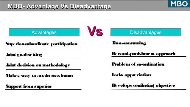 Management By Objectives Advantages And Disadvantages