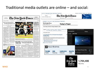 Traditional media outlets are online – and social:8WHO