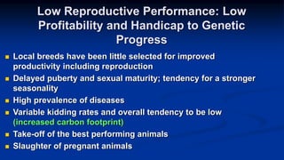 Reproductive options for a more efficient system delivery of improved genetics from the communities to the communities