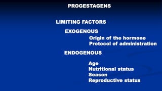 Reproductive options for a more efficient system delivery of improved genetics from the communities to the communities