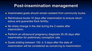Reproductive options for a more efficient system delivery of improved genetics from the communities to the communities