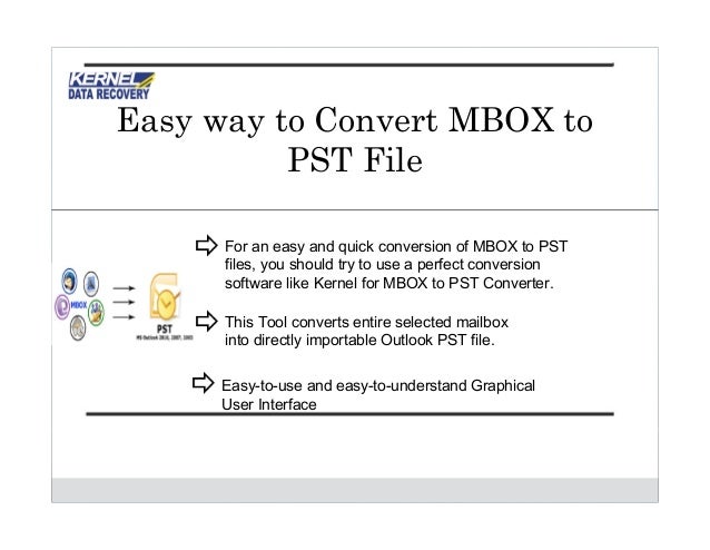 convert mbox files to pst