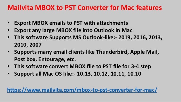 Mbox To Pst Converter Free Mac