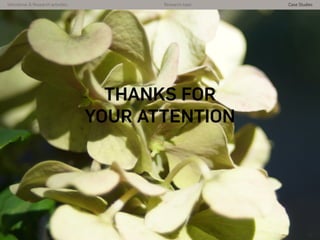 Istitutional & Research activities Research topic Case Studies
THANKS FOR
YOUR ATTENTION
15
 