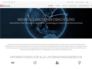 German localisation of M-Brain Group website (2014)