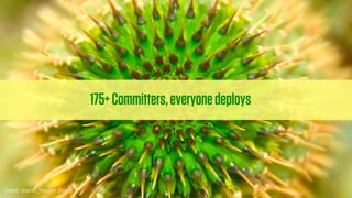 175+ Committers, everyone deploys




credit: martin_heigan (ﬂickr)
 