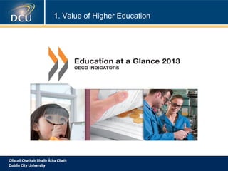 1. Value of Higher Education

 