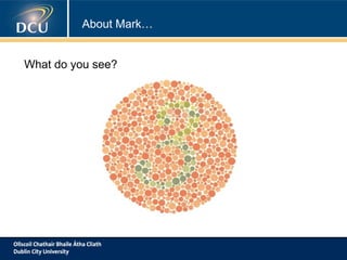About Mark…
What do you see?

 
