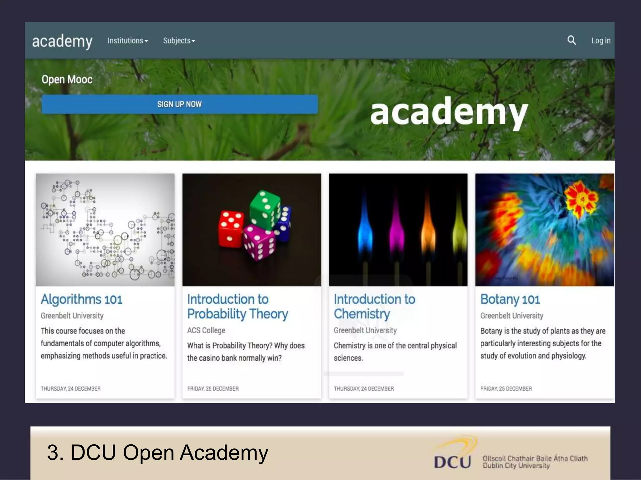 3. DCU Open Academy
 