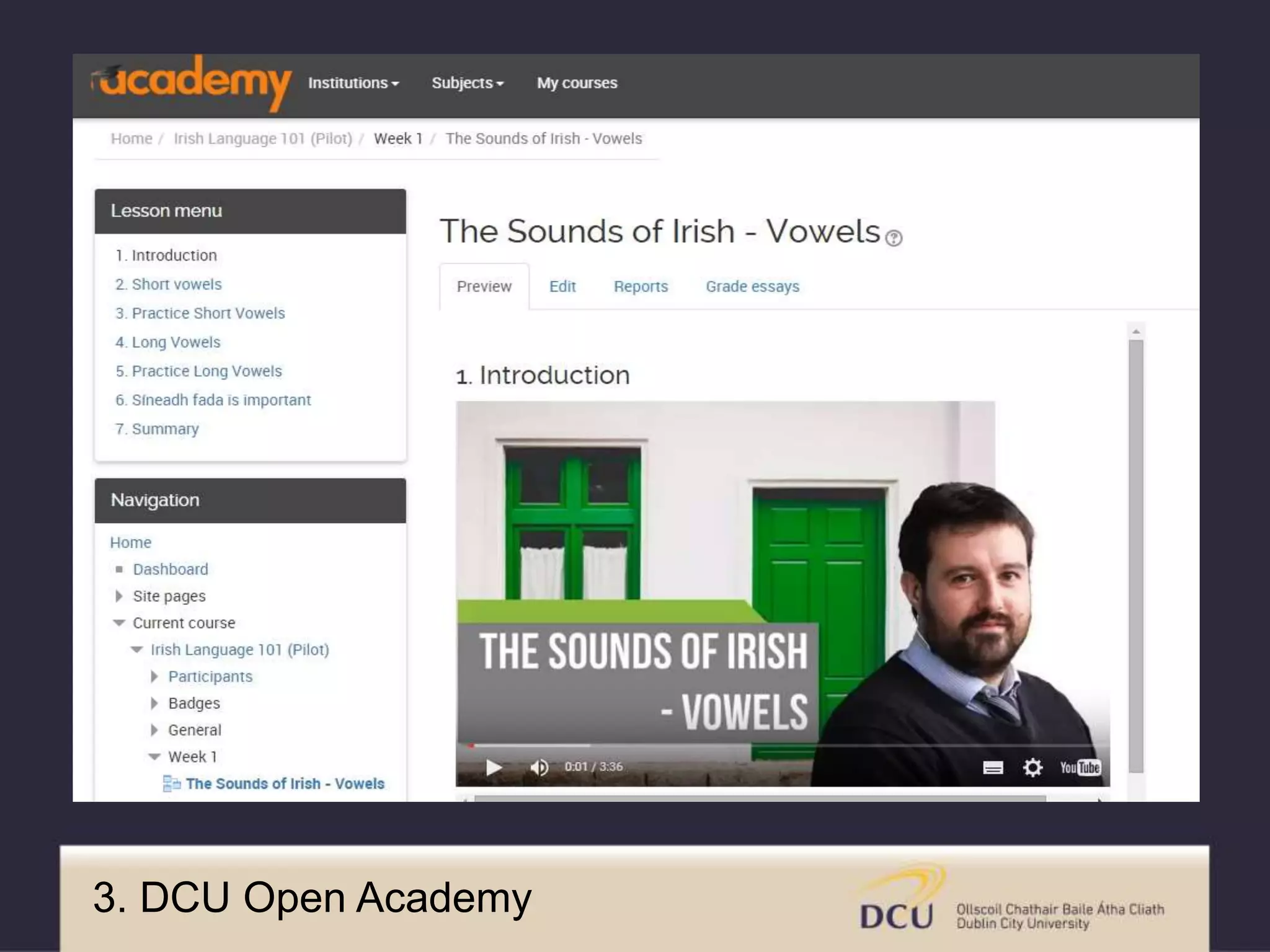 3. DCU Open Academy
 