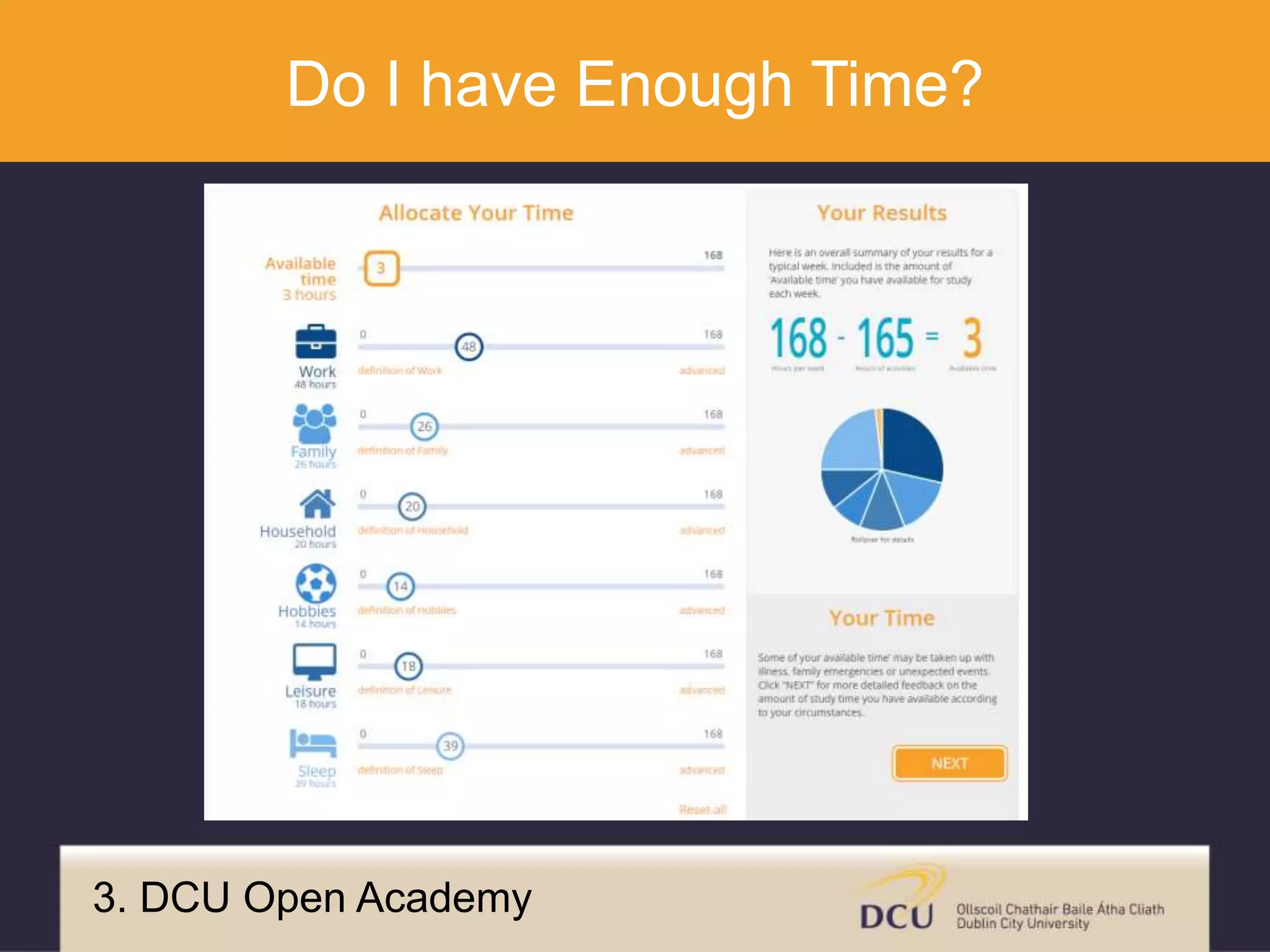 3. DCU Open Academy
Do I have Enough Time?
 