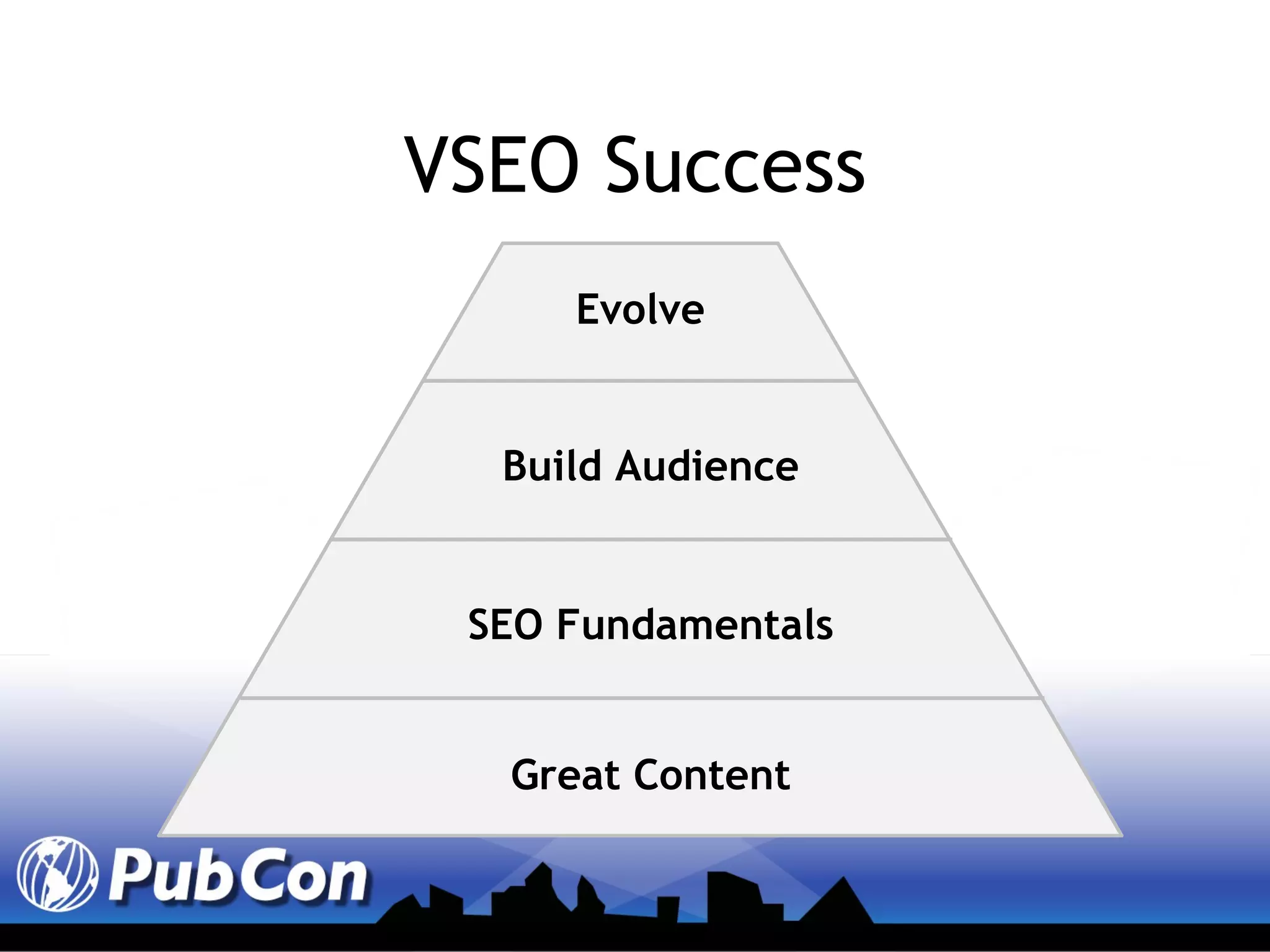 VSEO Success Great Content SEO Fundamentals Build Audience Evolve 