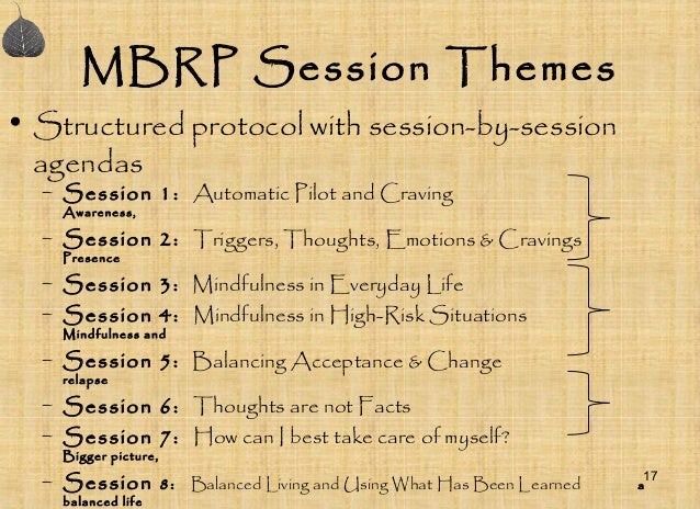 Mindfulness and Relapse Prevention
