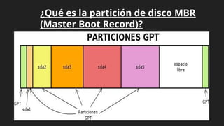 MBR VS GPT (Gómez).pptx particiones del disco duro | PPTX