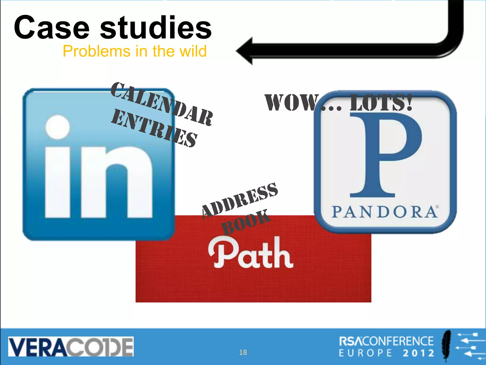 Case studies

                    WoW… Lots!




               18
 