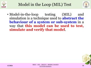 Model Based System Design PPT MODULE IV.pptx