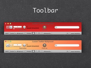Toolbar 
 