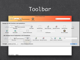 Toolbar 
 