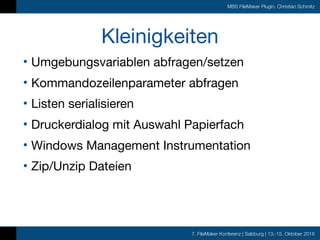 FMK2016 - Christian Schmitz - MBS FileMaker Plugin
