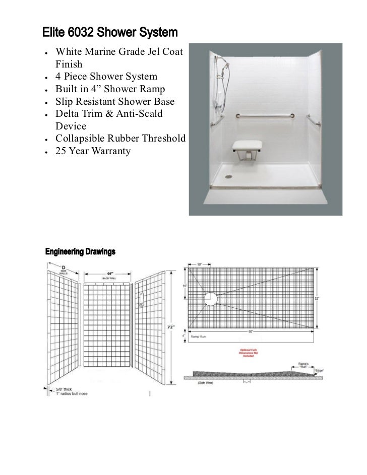 Mobility Bathworks Elite Shower Line Brochure